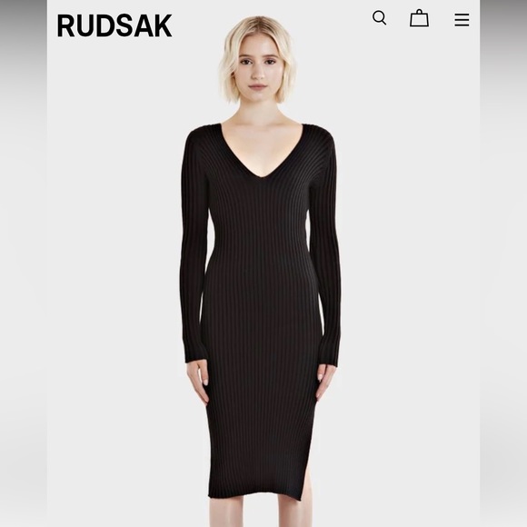 Rudsak Black Sisma dress.  NWT - Picture 4 of 11